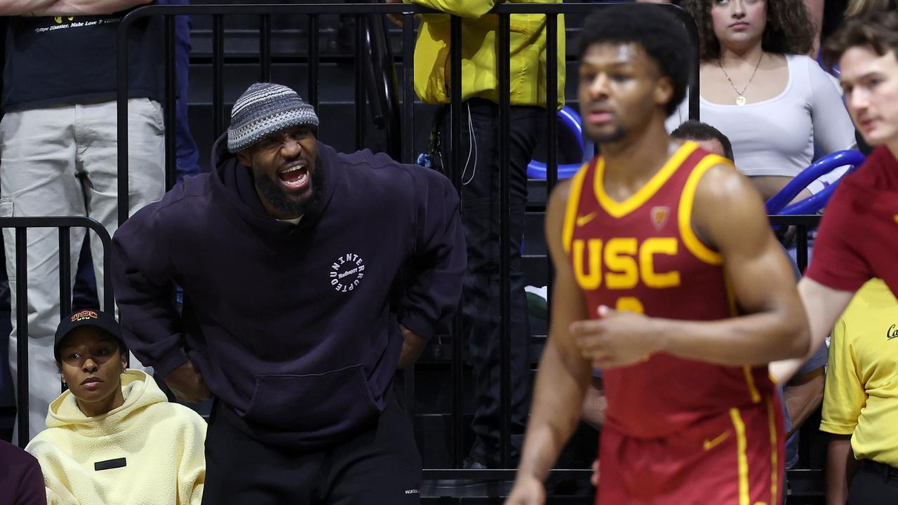 Will LeBron and Bronny play together next season? (Photo by Ezra Shaw/Getty Images)