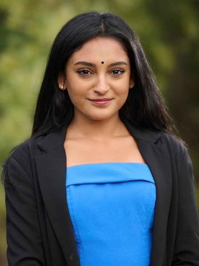 ACT Greens candidate Harini Rangarajan. Picture: Instagram