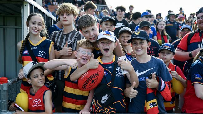After initially not being a footy fan, Amanda Blair says the community of the game is intoxicating. Picture: Mark Brake/Getty Images
