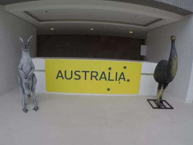 The Australian team have said their accommodation is not liveable