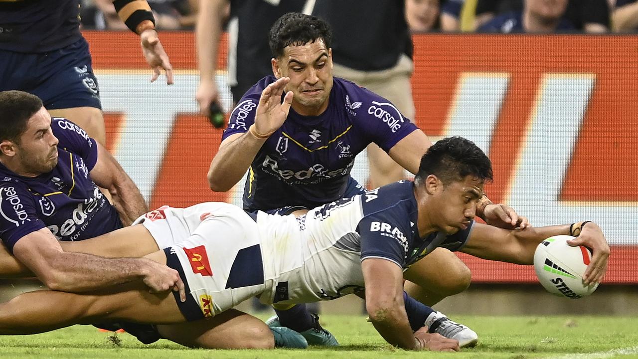 NRL 2023: Semi Valemei hat-trick as North Queensland Cowboys thrash  Melbourne Storm in Townsville