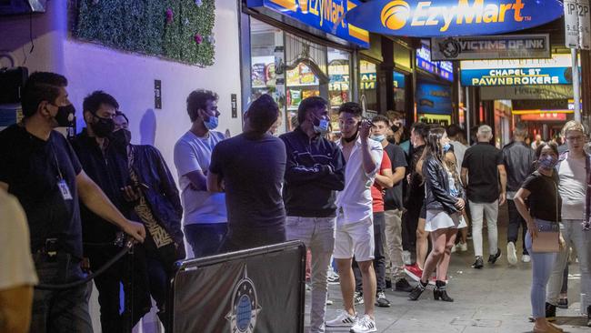 People can pack out nightclubs, but a return to work is considered unsafe. Picture: David Geraghty