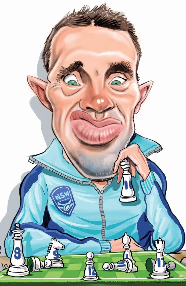 Brad Fittler has a conundrum to deal with. Art: Boo Bailey