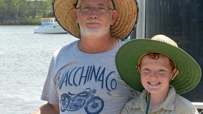 Kim and Josh Harkin on the North Rockhampton boat ramp Sunday. Picture: Jann Houley