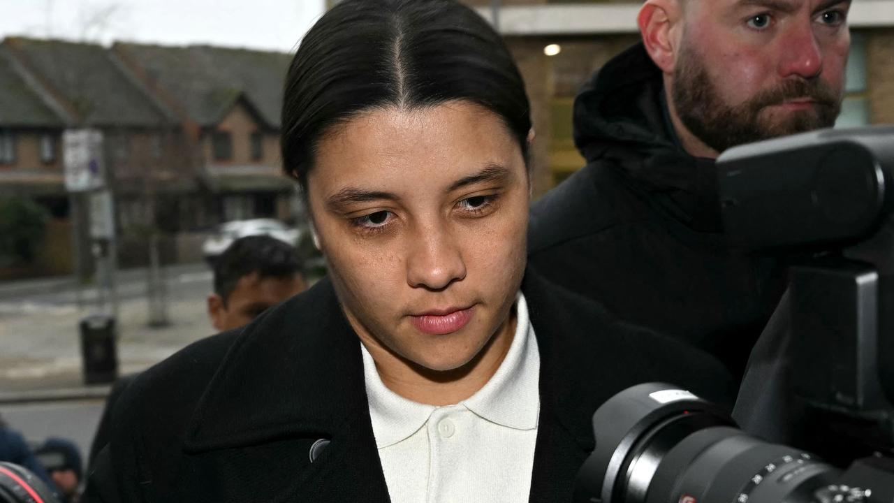 Chelsea's Australian striker Sam Kerr has been found not guilty of racially aggravated harassment of a police officer. Picture: Justin Tallis / AFP