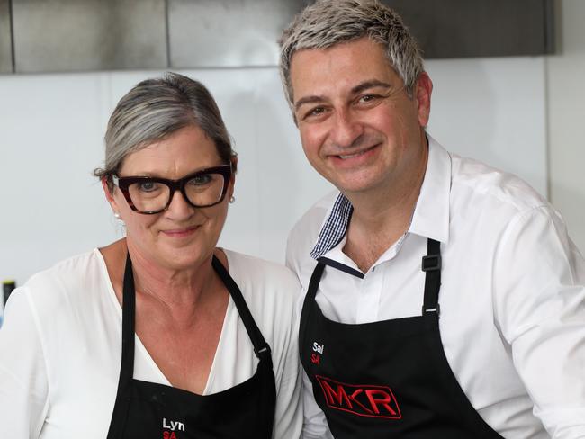 Lyn Ellbourn and Sal Caputo at the MKR 10th anniversary. Picture: Channel 7