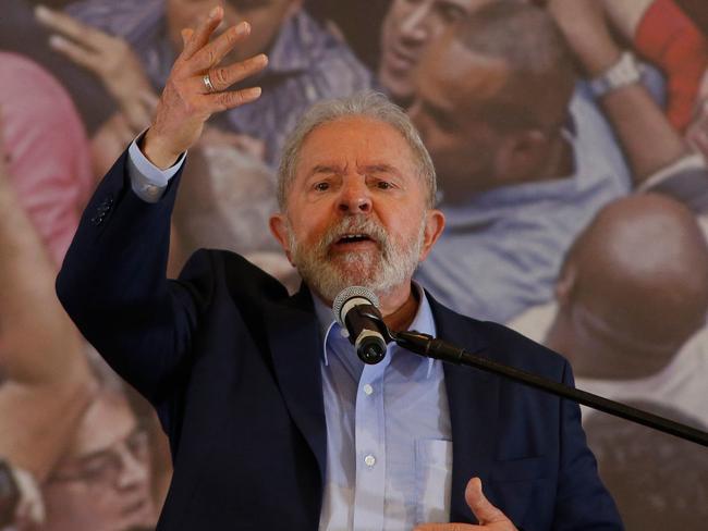 Brazilian former president (2003-2011) Luiz Inacio Lula da Silva. Picture: AFP