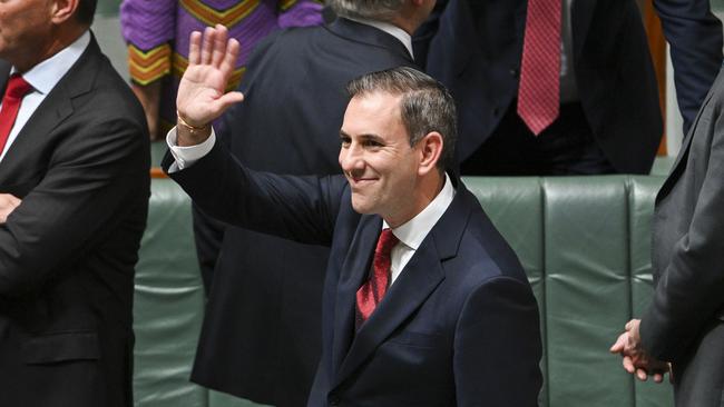 Federal Treasurer Jim Chalmers delivers the 2024-25 Federal Budget at Parliament House in Canberra. Picture: NCA NewsWire / Martin Ollman