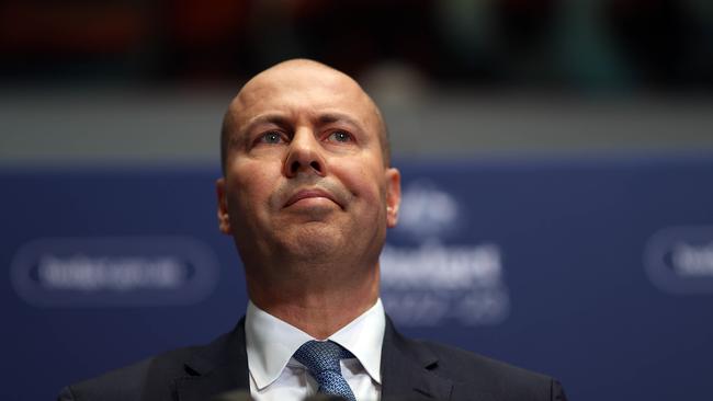 CANBERRA, AUSTRALIA NewsWire Photos MARCH 29, 2022. Treasurer Josh Frydenberg spoke to media at a press conference on the 2022 Budget, in Parliament House, Canberra. Picture: NCA NewsWire / Gary Ramage