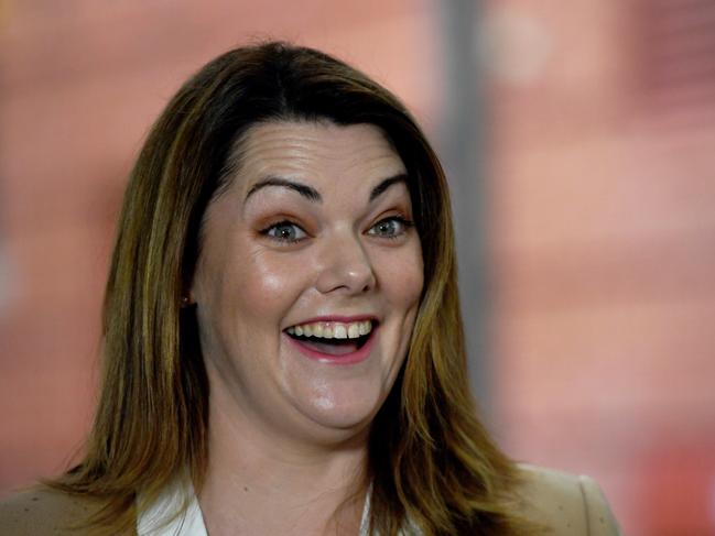 Sarah Hanson-Young happy for another term. Picture: Tricia Watkinson