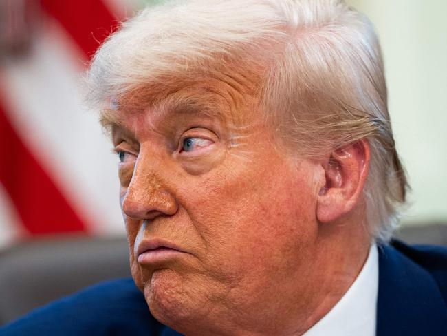 US President Donald Trump speaks during a news conference with Elon Musk in the Oval Office of the White House in Washington, DC, on May 30, 2025. Musk, who stormed into US politics as President Trump's chainsaw-brandishing sidekick, announced on May 28 that he is leaving his role in US government, intended to reduce federal spending, shortly after his first major break with the President over Trump's signature spending bill. (Photo by Allison ROBBERT / AFP)