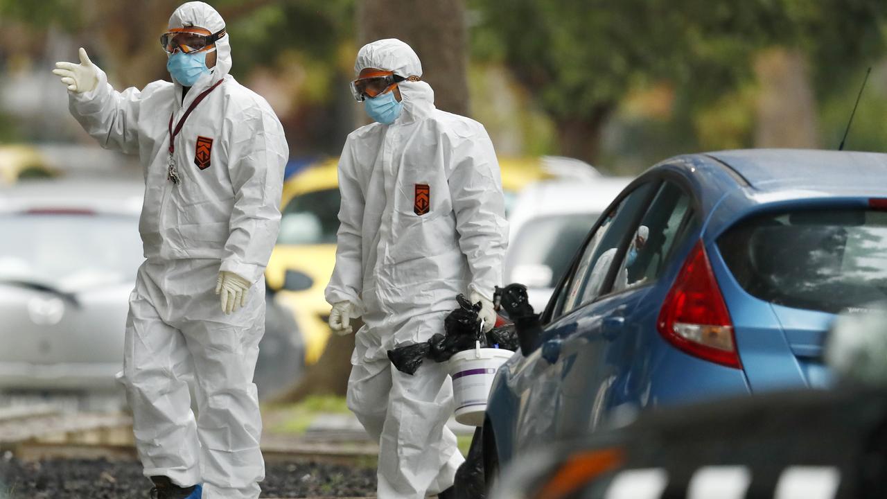 Nine towers have been locked down in Melbourne. Picture: Darrian Traynor/Getty Images