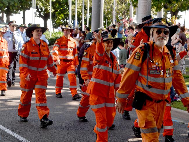 Anzac Day 2025. Strand parade in Townsville. Picture: Evan Morgan