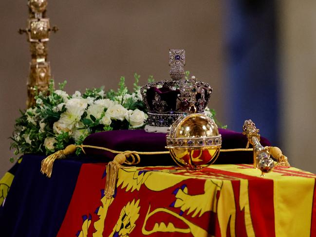 The Queen will finally be laid to rest later tonight. Picture: AFP.