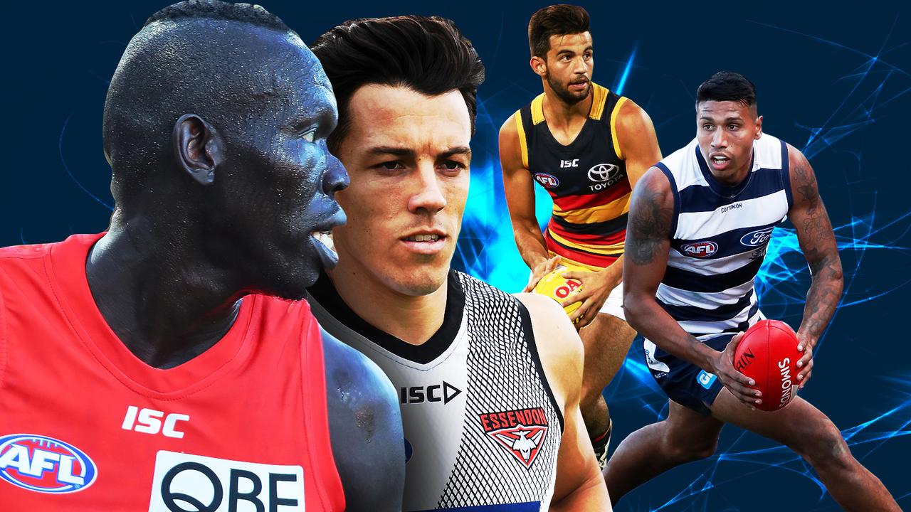 Players set to gain elite status: Sydney's Aliir Aliir, Essendon's Dylan Shiel, Adelaide's Wayne Milera, Geelong's Tim Kelly.