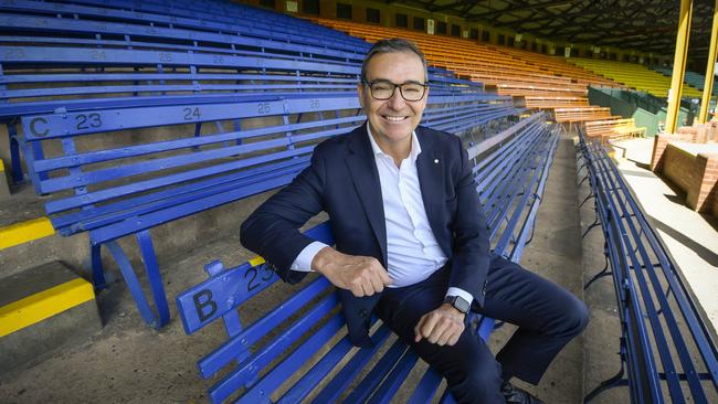 Former premier Steven Marshall at Norwood Oval on Tuesday. Picture: Roy VanDerVegt