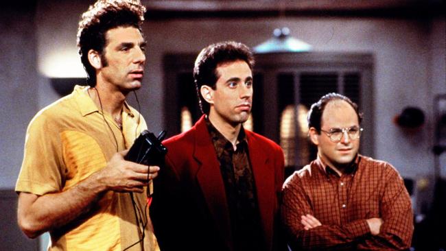 Michael Richards with Jerry Seinfeld and Jason Alexander.