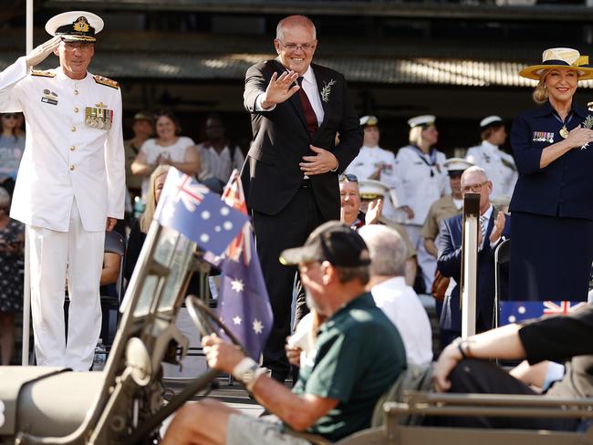 Scott Morrison at the Anzac Day parade. Picture: Tim Hunter.