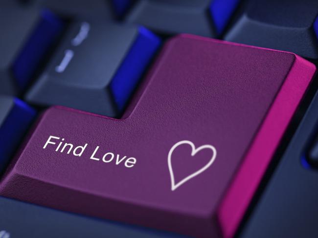 'Find Love' key on a computer keyboard