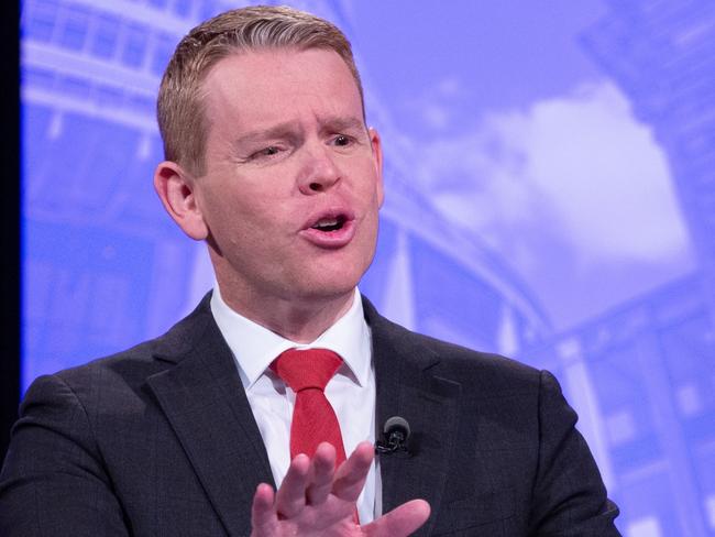 TVNZ’s Final Leaders Debate: Labour, Chris Hipkins and National, Chrisopher Luxon. Photo credit: Andrew Dalton, TVNZ