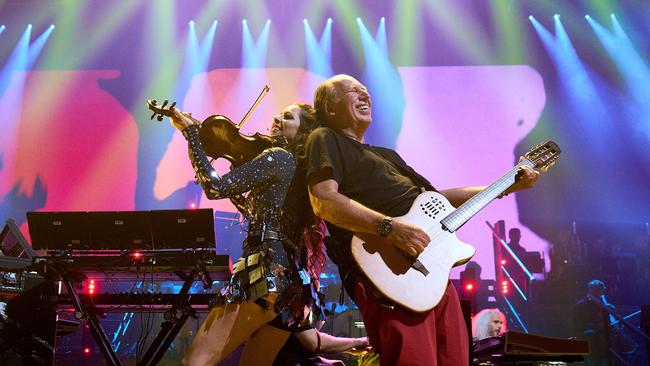 Hans Zimmer performing with his live band while touring North America in 2024. Picture: Suzanne Teresa