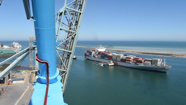 Flinders Ports Outer Harbor facilities. Picture Roger Wyman