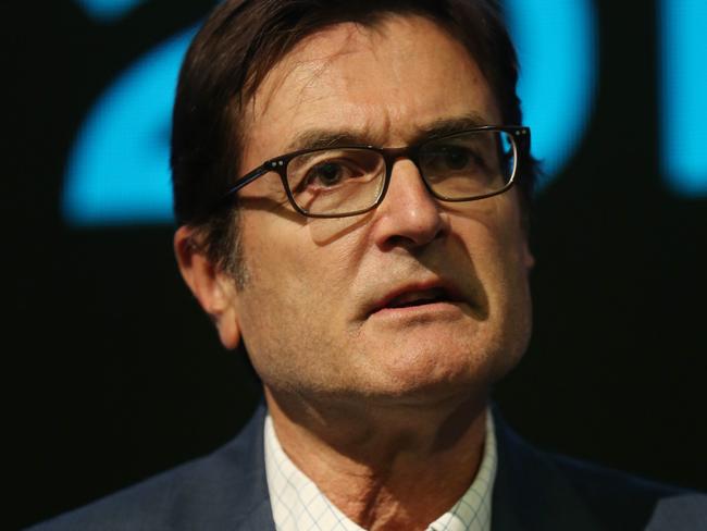 28/08/2019. Greg Combet, former Labor Minister and ACTU Secretary in conversation with Tony Boyd AFR at the FSC Summit held at Sheraton Grand Hyde Park hotel in Sydney. Britta Campion / The Australian