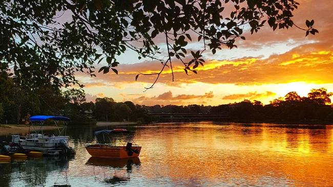 Sunset at Saltwater at Currumbin — heaven.