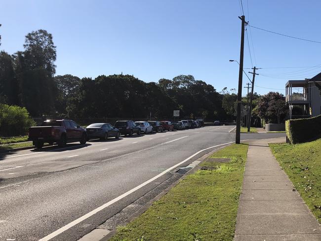 Scene pic of eastern suburbs crash