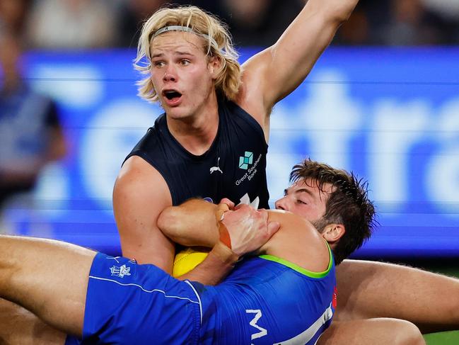 Carlton get one of the best double-ups – playing North Melbourne twice for the season. Picture: Dylan Burns/AFL Photos via Getty Images