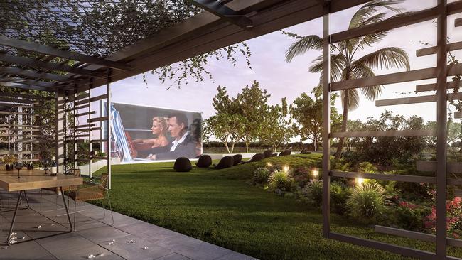 Artist impression of the outdoor cinema at the Esplanade.