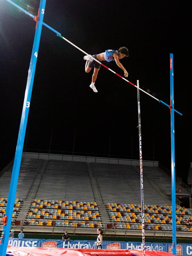 Aiden Princena-White will be heading to England and Belgium after making selection to the U20 European Tour. Picture: Casey Sims/ Athletics Australia