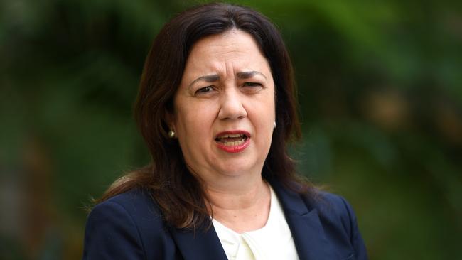 Premier Annastacia Palaszczuk as contacted Prime Minister Scott Morrison to request a national cabinet as soon as possible after two residents of a Brisbane nursing home were give excessive amounts of the COVID vaccine. Picture: Dan Peled