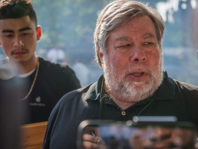 Steve Wozniak at the iPhone8 launch. Picture: Supplied