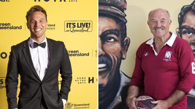 ‘Home And Away’ actor Lincoln Lewis is the son of NRL great Wally Lewis – Pictures: Nigel Hallett (L) and Annette Dew (R)