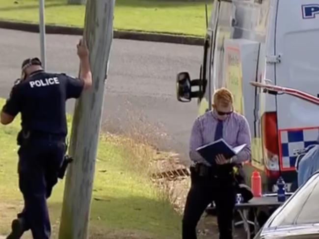 *MUST CREDIT 7 NEWS* Police have charged a 36-year-old man with murder following the death of a woman at Leichhardt this morning, July 15., , Around 9.15am, police were called to a Flinders Drive address to conduct a welfare check., , Upon arrival, police located a 28-year-old woman deceased and a crime scene was declared., , Officers, with the help of Polair, tracked a man in a vehicle and tyre deflation device was deployed, before the Toyota sedan came to a stop at Ipswich Boonah Road at Peak Crossing, where one man was taken into custody around 10.15am., , A 36-year-old Leichhardt man has been charged with murder (domestic violence offence) and dangerous operation of a vehicle. Picture: 7 NEWS, ,