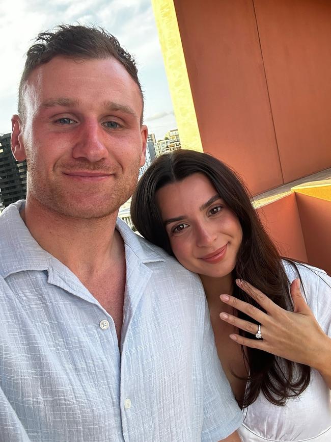 Rory Laird and Eli Taylor are engaged. Picture: Instagram / Rory Laird