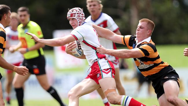 James Croker with the ball for Monaro. Picture: Sue Graham