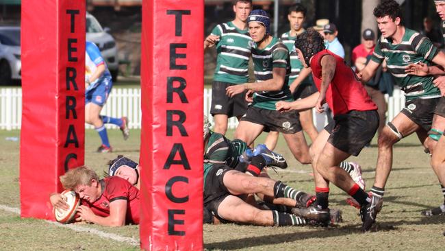 Action from the GPS Terrace v BBC clash. PHOTO: MJ Photography