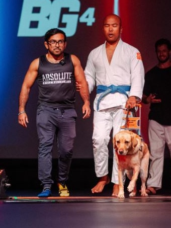 He has competed at the Brazilian jiu-jitsu world championships. Picture: Instagram/kp.blindwarrior