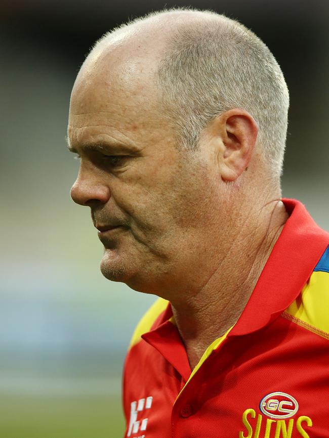 Suns head coach Rodney Eade must be feeling the pressure. Picture: Mark Metcalfe