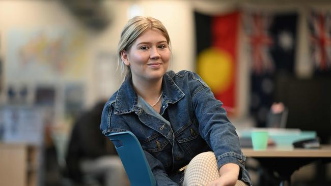 Graduate Ruby, 17, is planning a career in the health field. Picture: Lyndon Mechielsen/The Australian