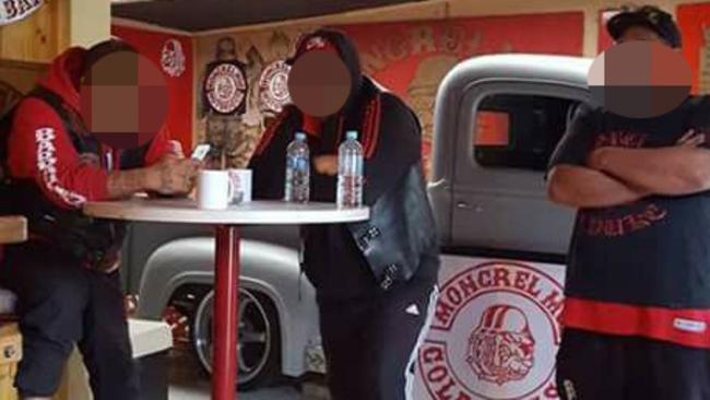 The Mongrel Mob in their Gold Coast clubhouse.