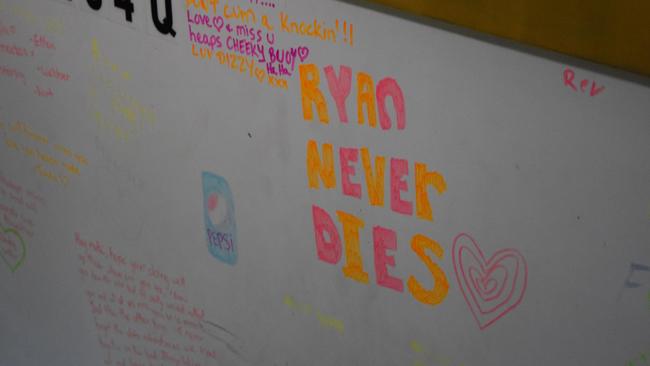 Ryan Kimball's friends have been leaving notes for him since his passing.