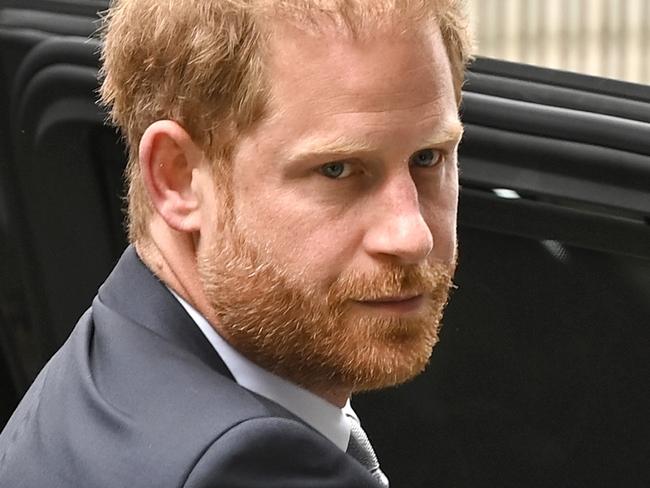 LONDON, ENGLAND - JUNE 07: Prince Harry, Duke of Sussex, arrives to give evidence on day two of the Mirror Group Phone hacking trial at the Rolls Building, the High Court on June 07, 2023 in London, England. Prince Harry is one of several claimants in a lawsuit against Mirror Group Newspapers related to allegations of unlawful information gathering in previous decades. (Photo by Kate Green/Getty Images)