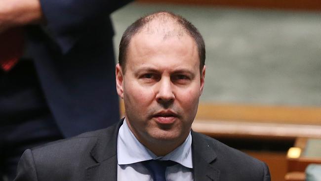 Minister for the Environment and Energy, Josh Frydenberg in Question Time in the House of Representatives Chamber, Parliament House in Canberra. Picture Kym Smith