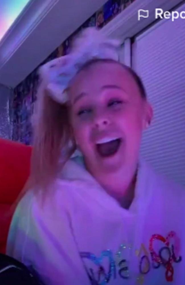 The 17-year-old lip-synched to Lady Gaga's hit, ‘Born This Way’. Picture: TikTok