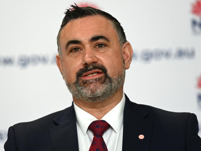 SYDNEY, AUSTRALIA - NewsWire Photos AUGUST 25, 2021: NSW Deptuty Premier John Barilaro provides an update on COVID-19.Picture: NCA NewsWire / Jeremy Piper