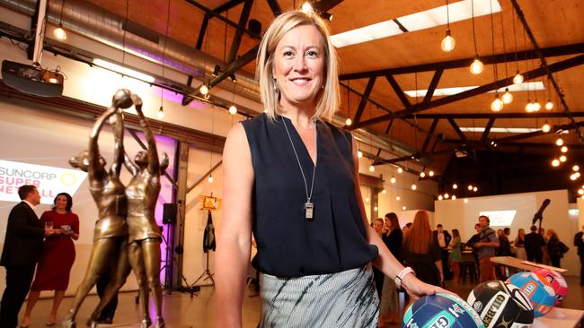 Netball Australia chief executive Marne Fechner at the season launch. Picture: David Geraghty