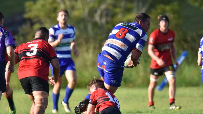 Dru Baggaley has made a successful return to FNC rugby at Byron Bay prior to his 2018 arrest.